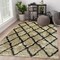 Homeroots 5 x 7 ft. Cream & Black Lattice Area Rug 396036 - alternate 5